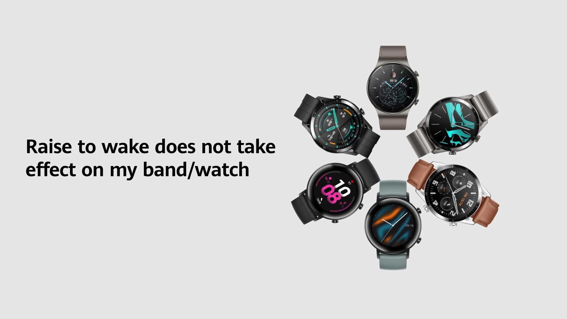 Huawei watch gt store not turning on